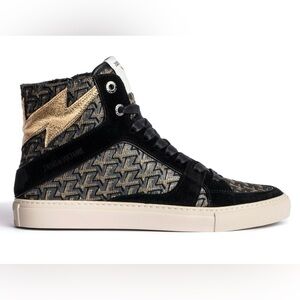 Sz 9 New Zadig High Flash Hightop Sneakers